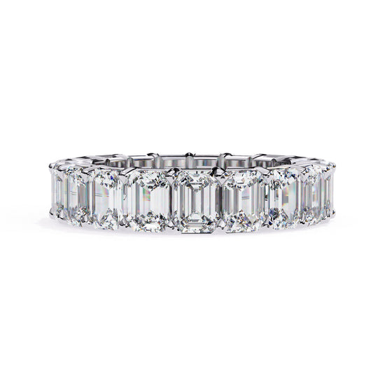 Emerald Diamond Eternity Band