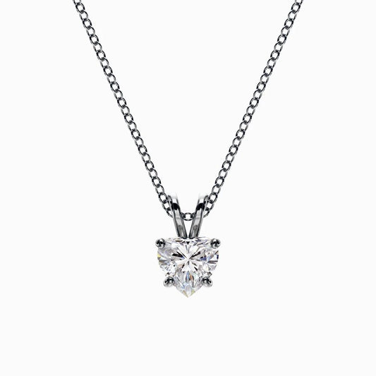 Heart Shape Lab Grown Diamond Pendant D VVS2