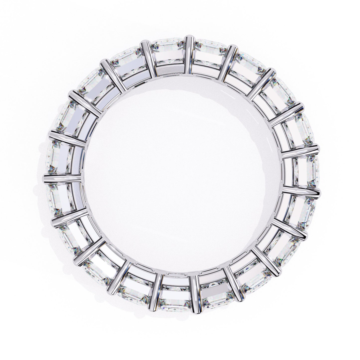 Emerald Diamond Eternity Band