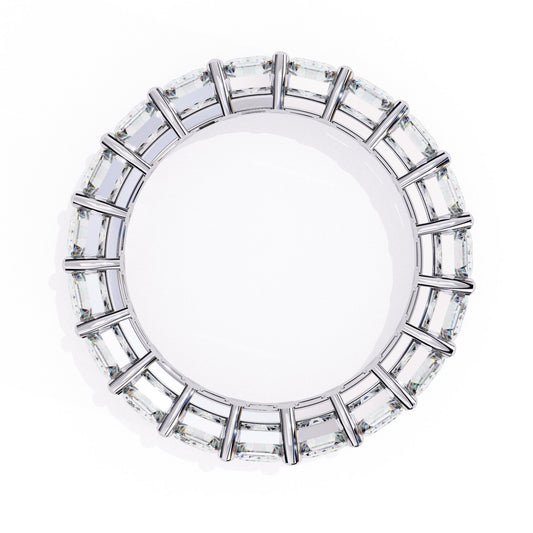 Emerald Diamond Eternity Band