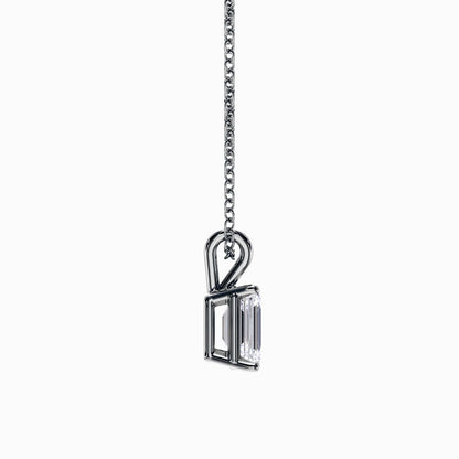 Emerald Shape Lab Grown Diamond Pendant D VVS2