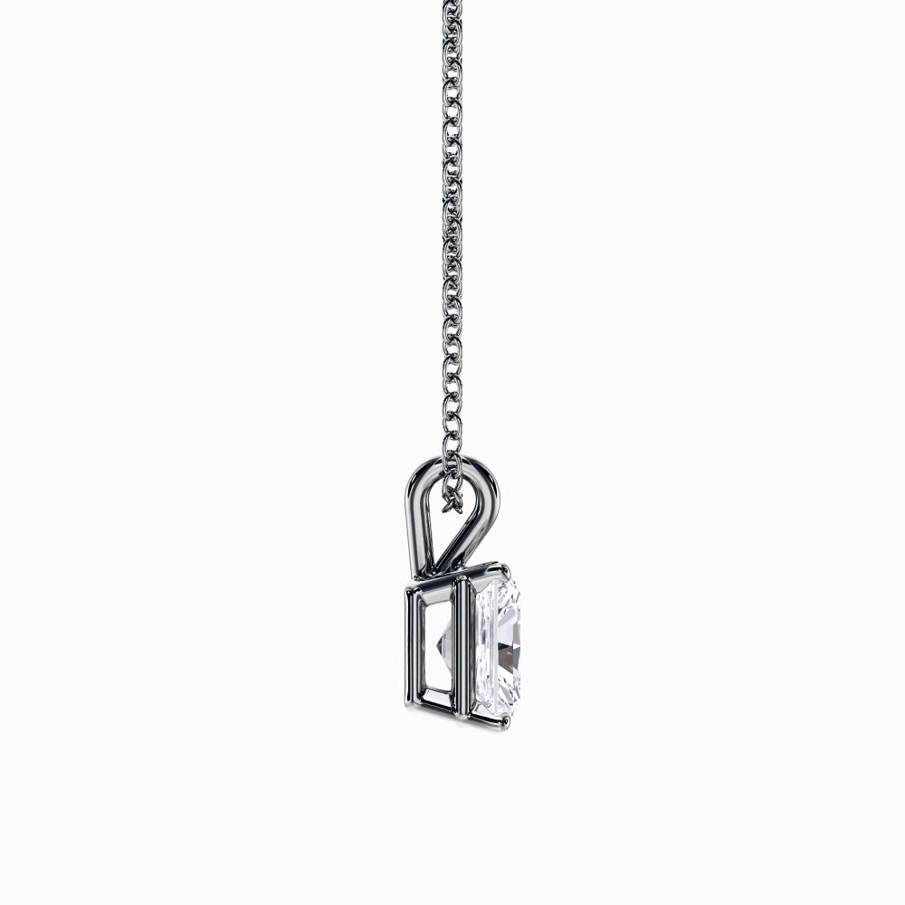 Radiant Shape Lab Grown Diamond Pendant D VVS2