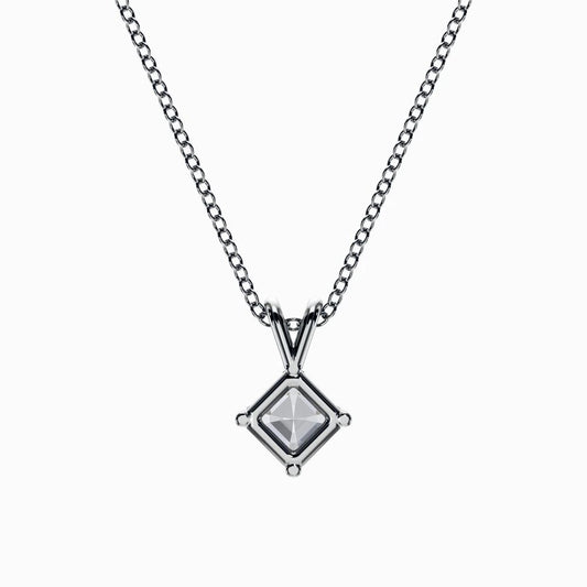 Asscher Shape Lab Grown Diamond Pendant D VVS2