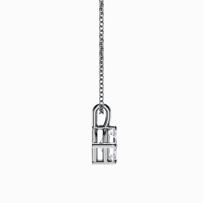 Asscher Shape Lab Grown Diamond Pendant D VVS2