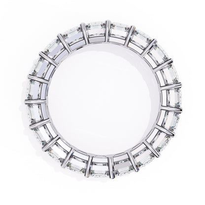 Emerald Diamond Eternity Band