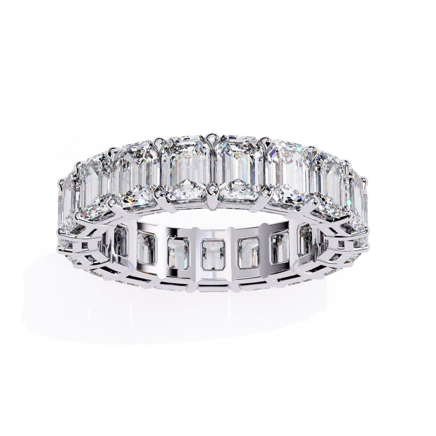 Emerald Diamond Eternity Band