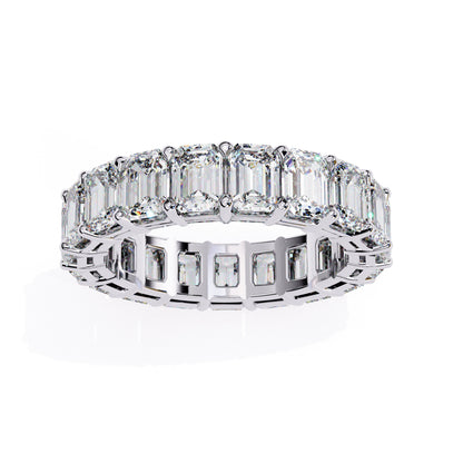 Emerald Diamond Eternity Band